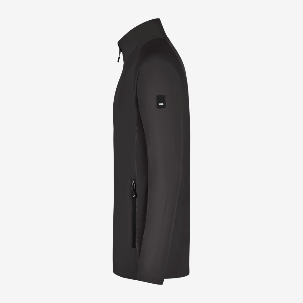 FHB KUNO Fleece-Jacke, anthrazit, Gr. M