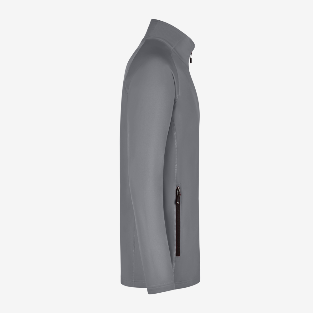 FHB KUNO Fleece-Jacke, grau, Gr. S