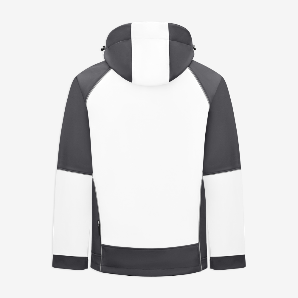 FHB WALTER Softshelljacke, weiss-anthrazit, Gr. L