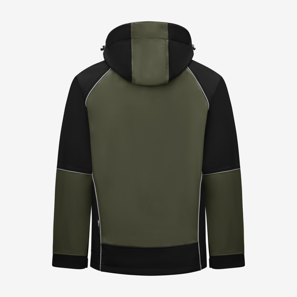 FHB WALTER Softshelljacke, oliv-schwarz, Gr. S