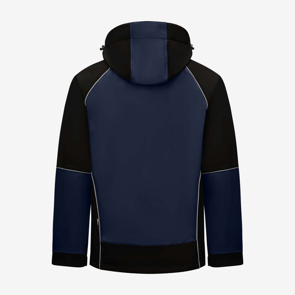 FHB WALTER Softshelljacke, marine-schwarz, Gr. 2XL