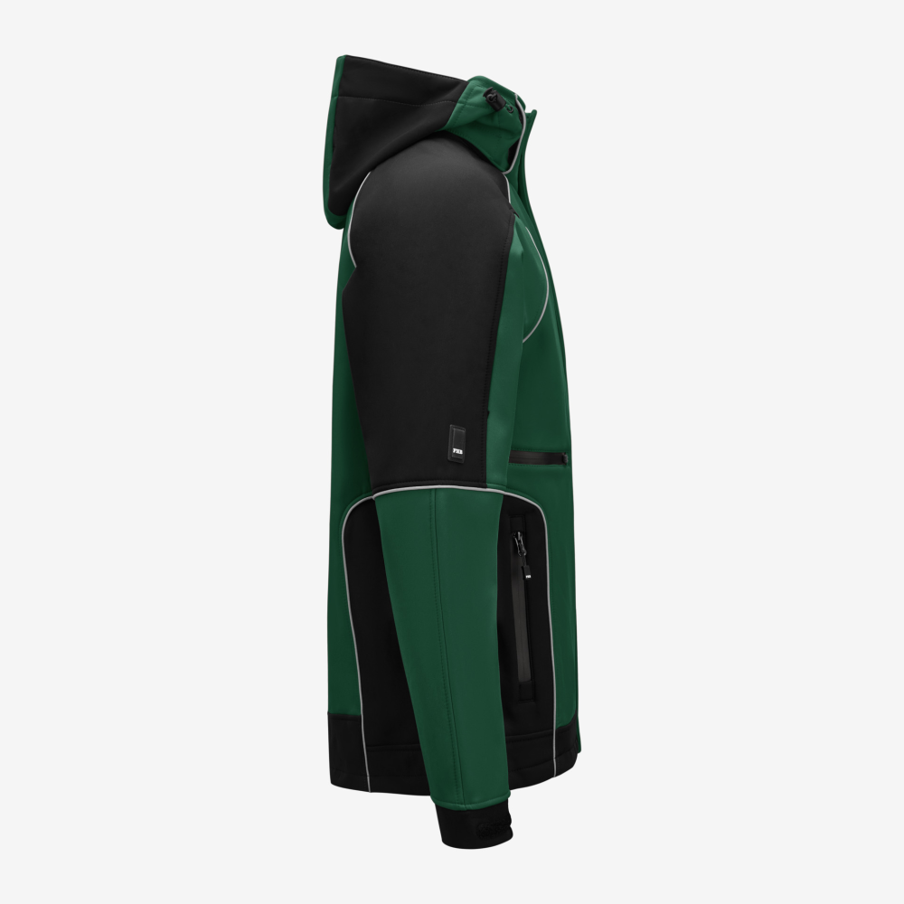 FHB WALTER Softshelljacke, grün-schwarz, Gr. M