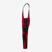 FHB PASCAL Latzhose, rot-schwarz, Gr. 26