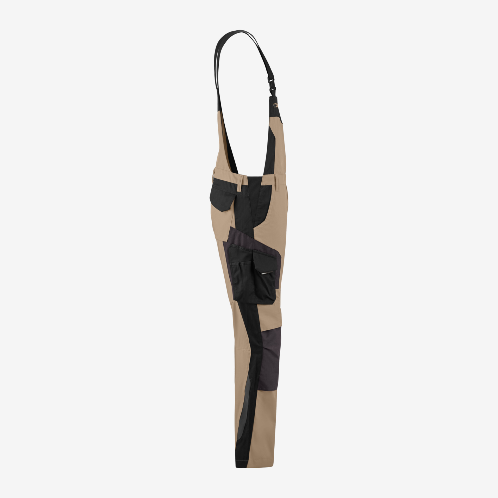 FHB PASCAL Latzhose, beige-schwarz, Gr. 29