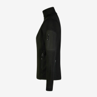 FHB MARIEKE Strick-Fleece-Jacke Damen, schwarz, Gr. S