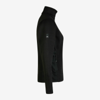 FHB MARIEKE Strick-Fleece-Jacke Damen, schwarz, Gr. S
