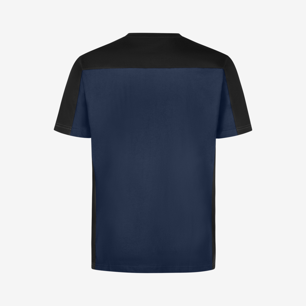 FHB MARC T-Shirt zweifarbig, marine-schwarz, Gr. 4XL