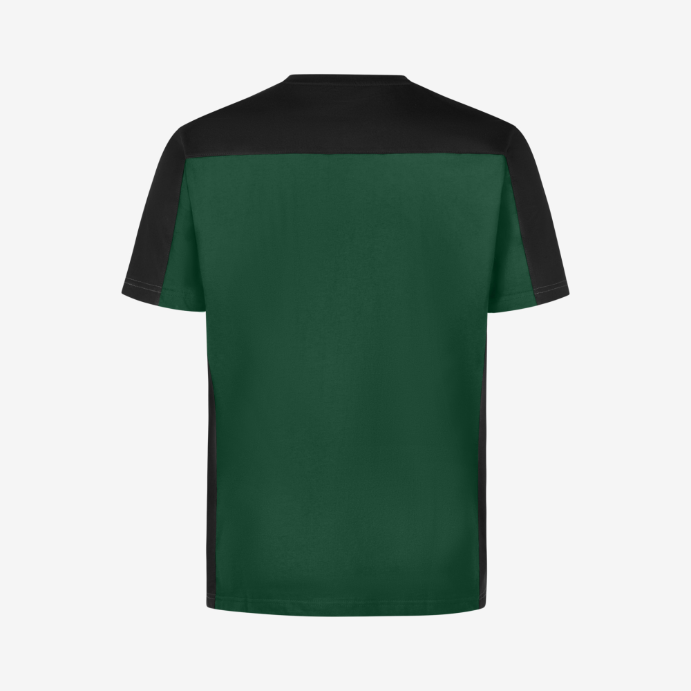 FHB MARC T-Shirt zweifarbig, grün-schwarz, Gr. M