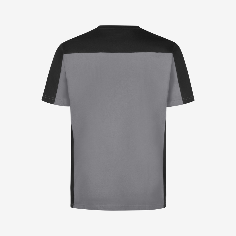 FHB MARC T-Shirt zweifarbig, grau-schwarz, Gr. 5XL