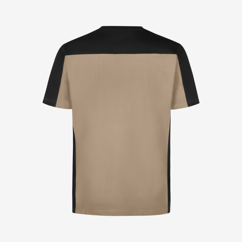 FHB MARC T-Shirt zweifarbig, beige-schwarz