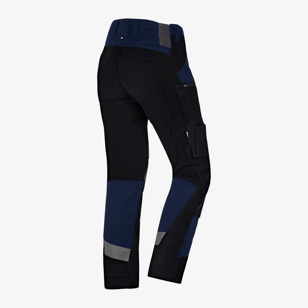 FHB LEO Arbeitshose elastisch, marine-schwarz, Gr. 27