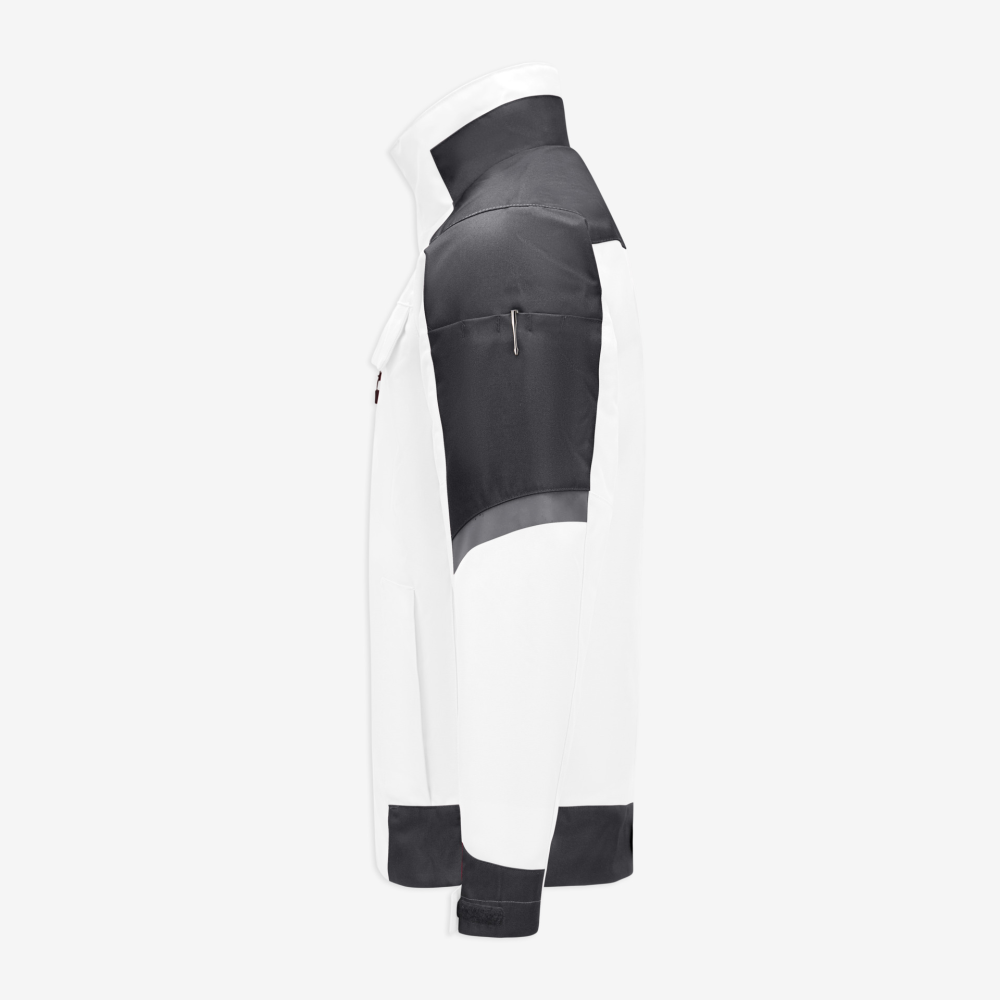 FHB LARS Arbeitsjacke, weiss-anthrazit, Gr. S