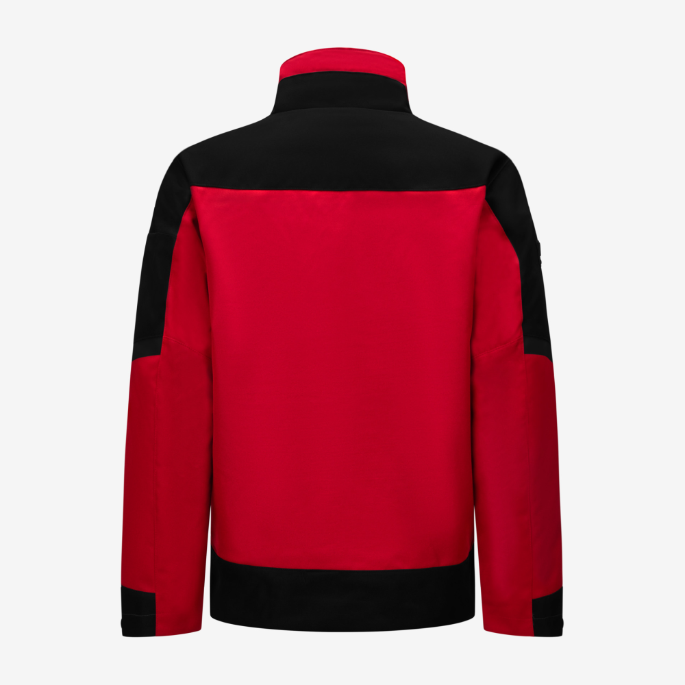 FHB LARS Arbeitsjacke, rot-schwarz, Gr. 5XL