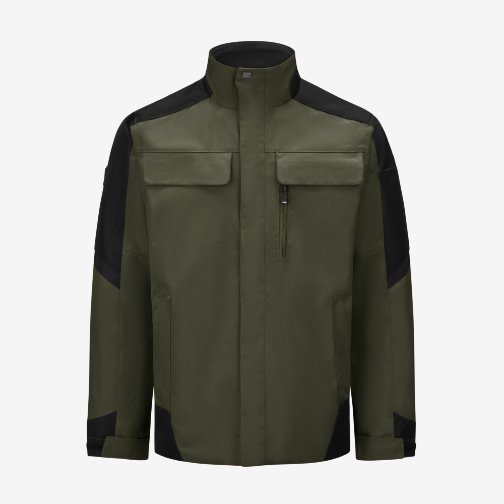 FHB LARS Arbeitsjacke, oliv-schwarz, Gr. M