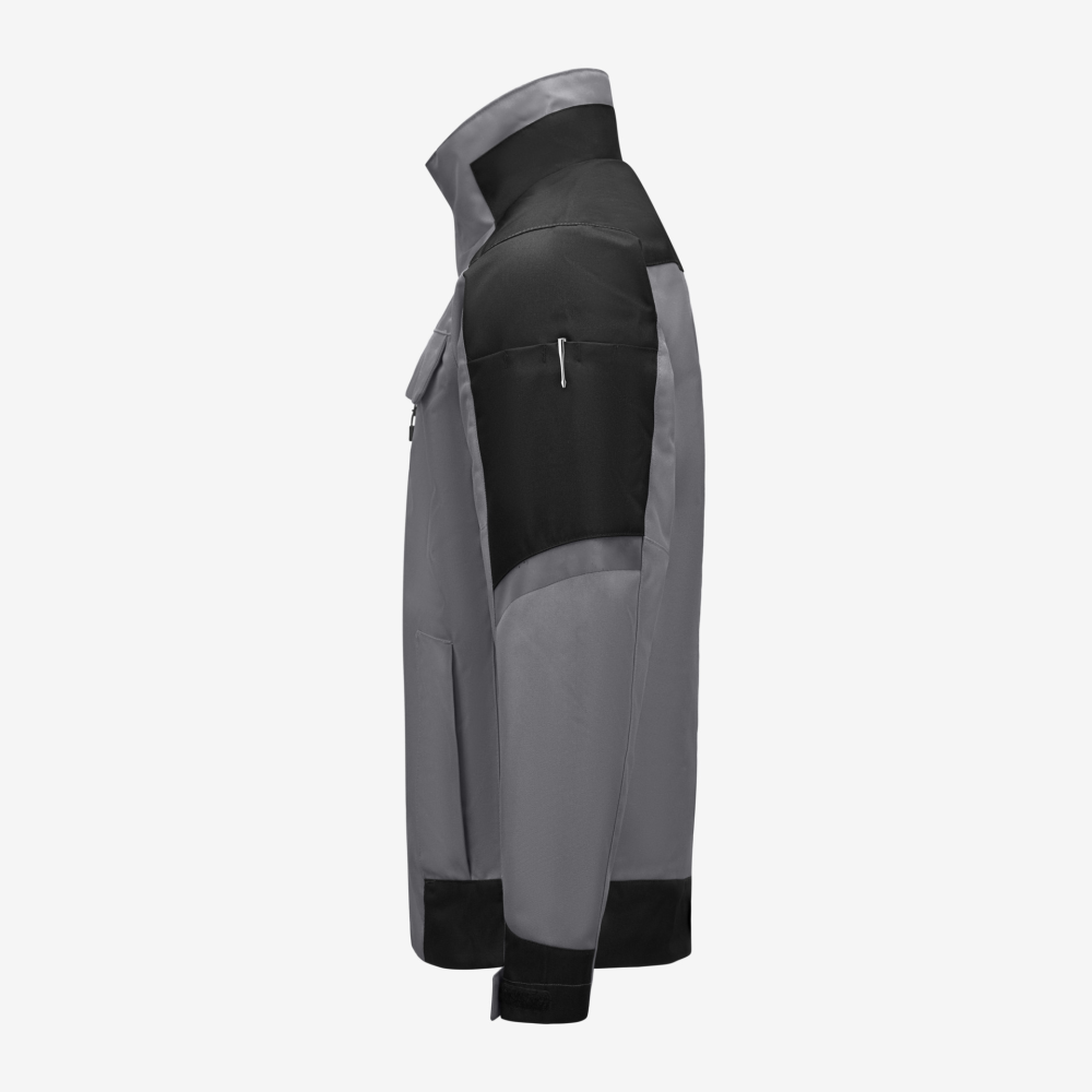 FHB LARS Arbeitsjacke, grau-schwarz, Gr. 5XL