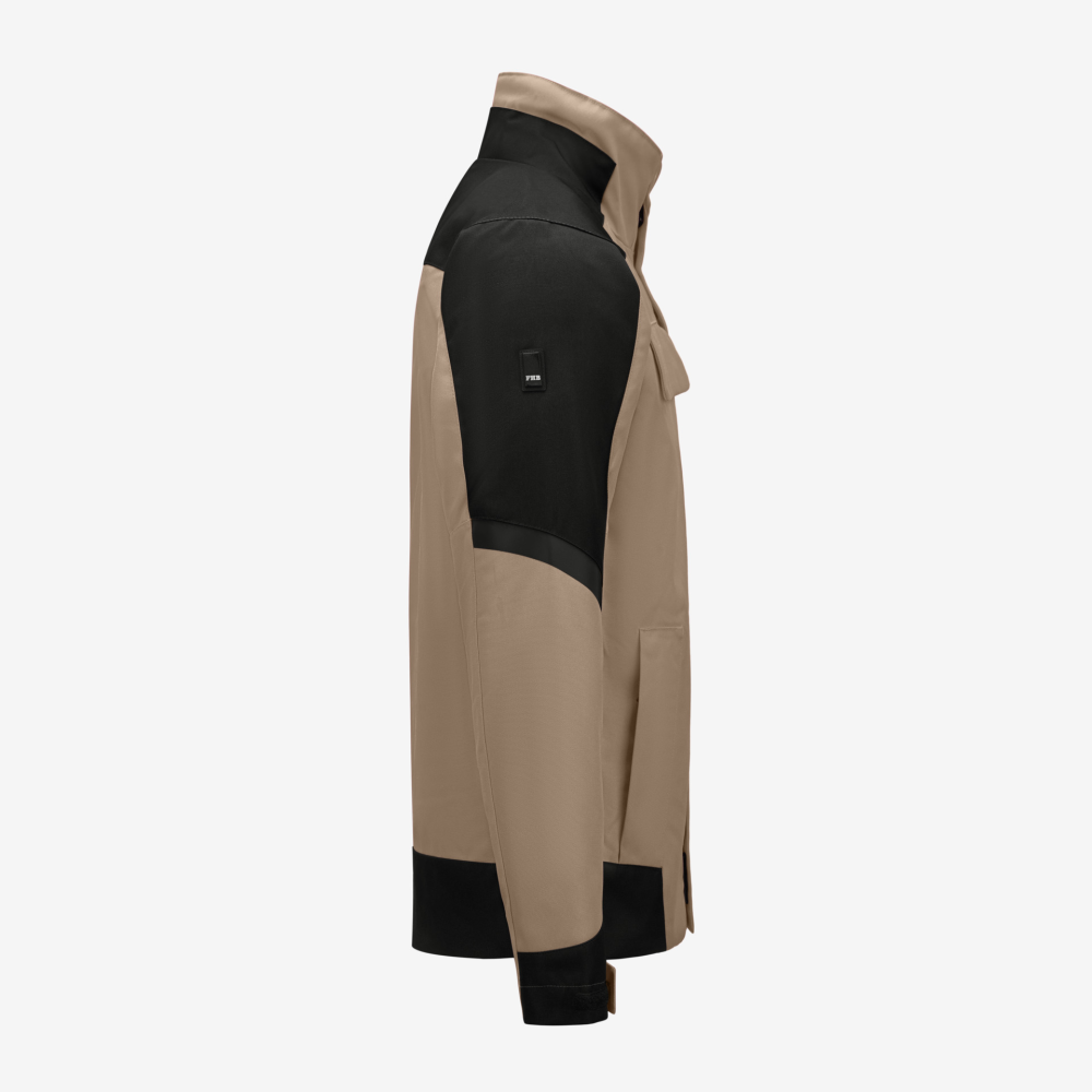 FHB LARS Arbeitsjacke, beige-schwarz, Gr. L