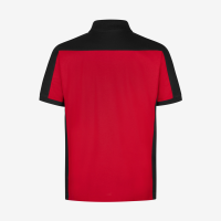 FHB KONRAD Polo-Shirt, rot-schwarz, Gr. S