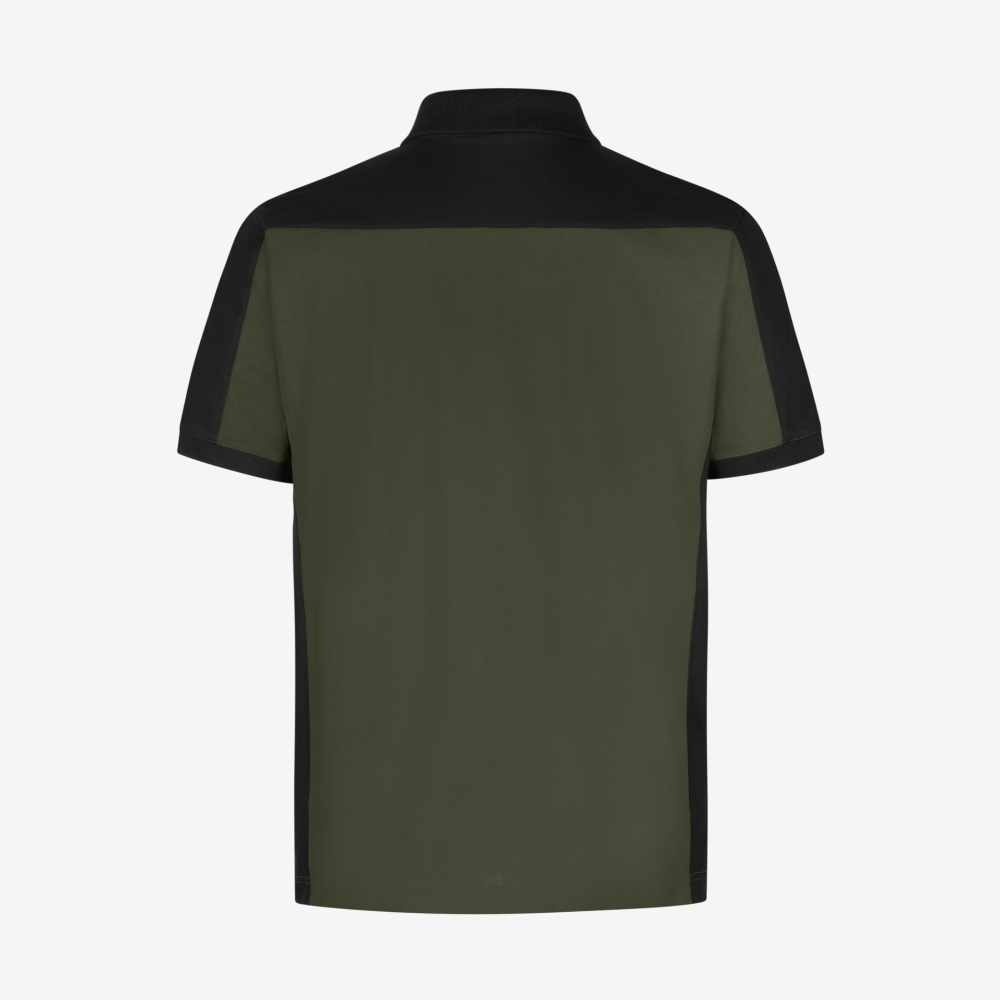 FHB KONRAD Polo-Shirt, oliv-schwarz