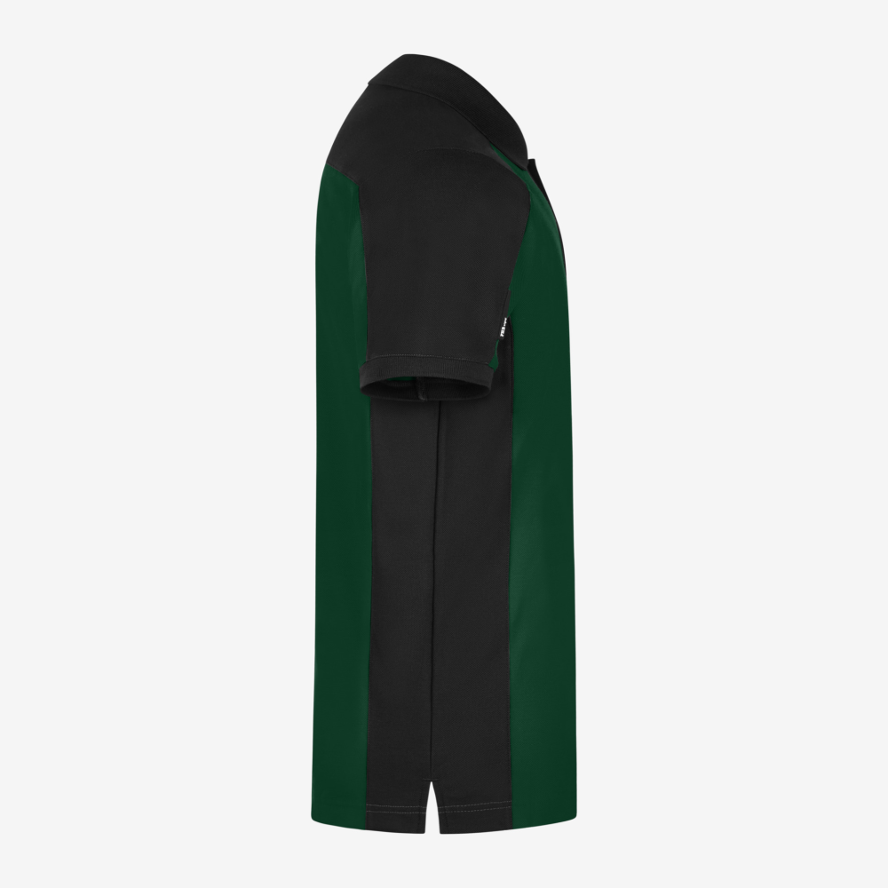 FHB KONRAD Polo-Shirt, grün-schwarz, Gr. L