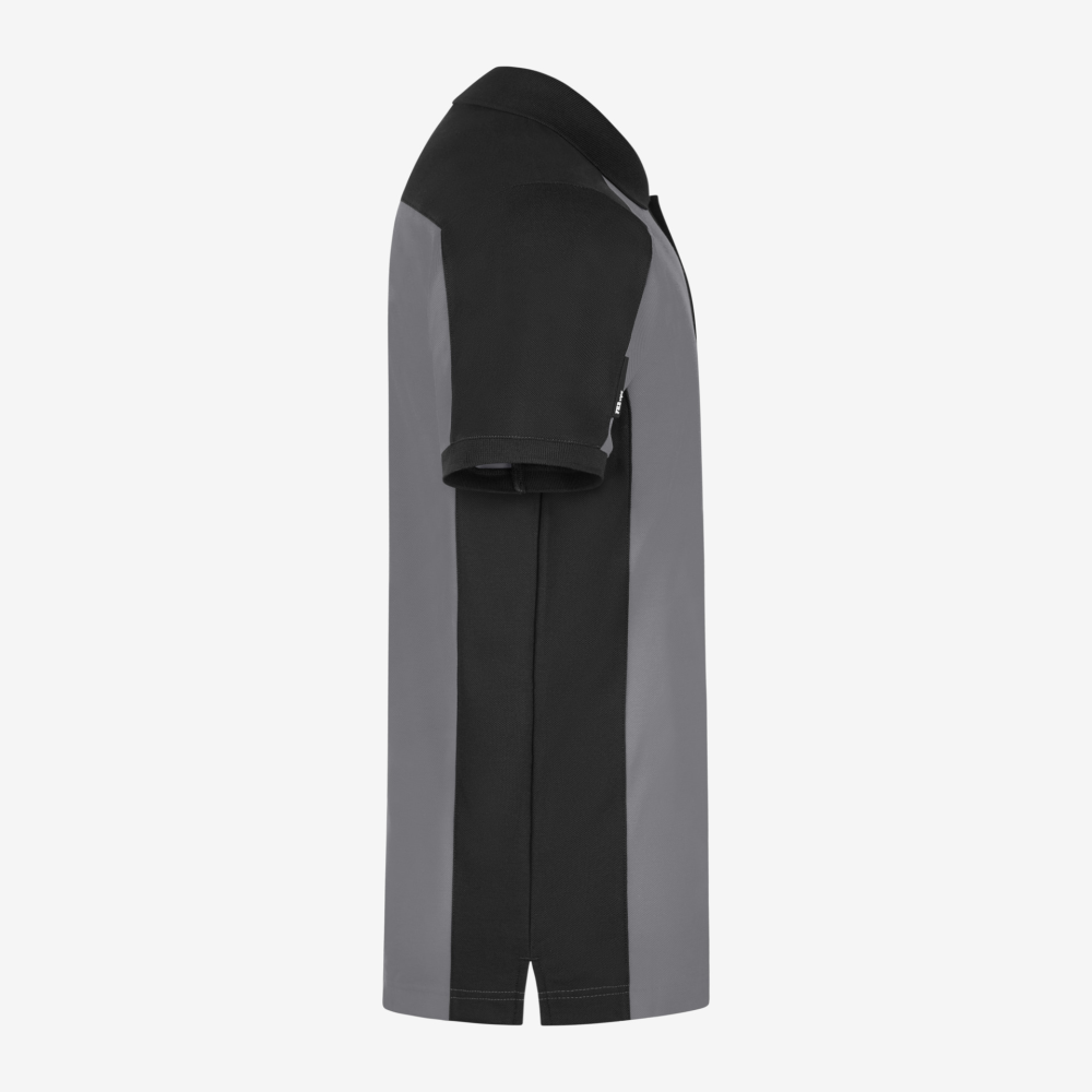 FHB KONRAD Polo-Shirt, grau-schwarz, Gr. XS