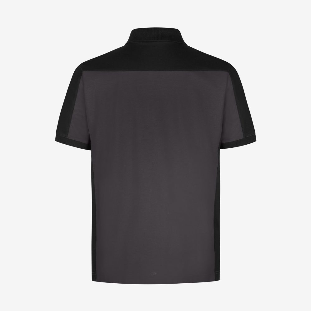 FHB KONRAD Polo-Shirt, anthrazit-schwarz, Gr. S