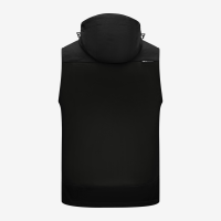 FHB JUSTUS Softshellweste, schwarz-schwarz-RV, Gr. XS
