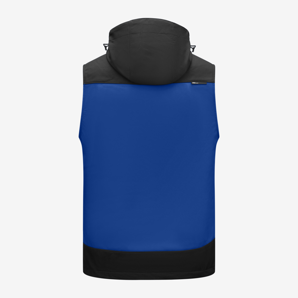 FHB JUSTUS Softshellweste, royalblau-schwarz, Gr. M