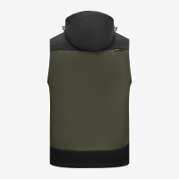 FHB JUSTUS Softshellweste, oliv-schwarz, Gr. 4XL