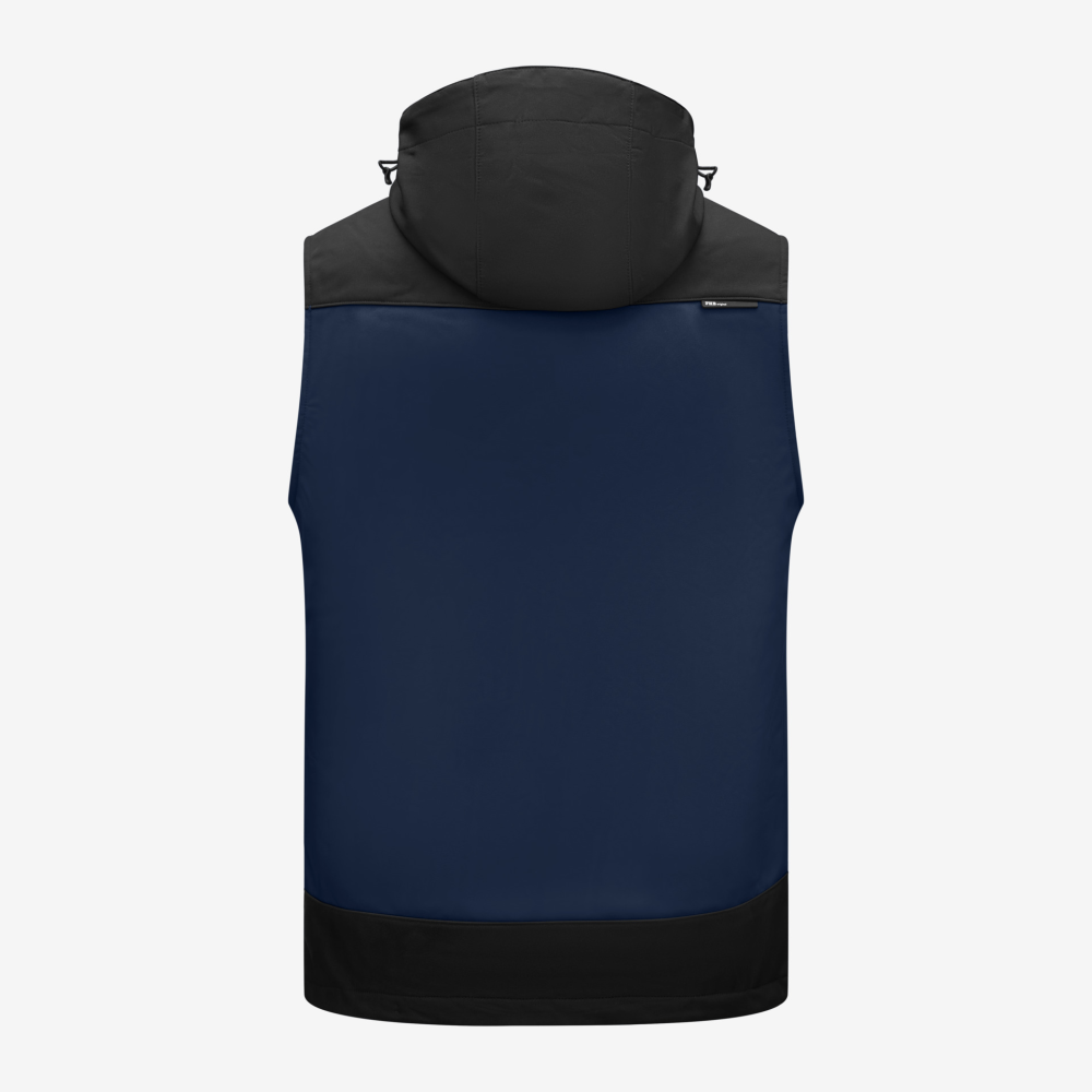 FHB JUSTUS Softshellweste, marine-schwarz, Gr. M