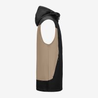 FHB JUSTUS Softshellweste, beige-schwarz, Gr. M