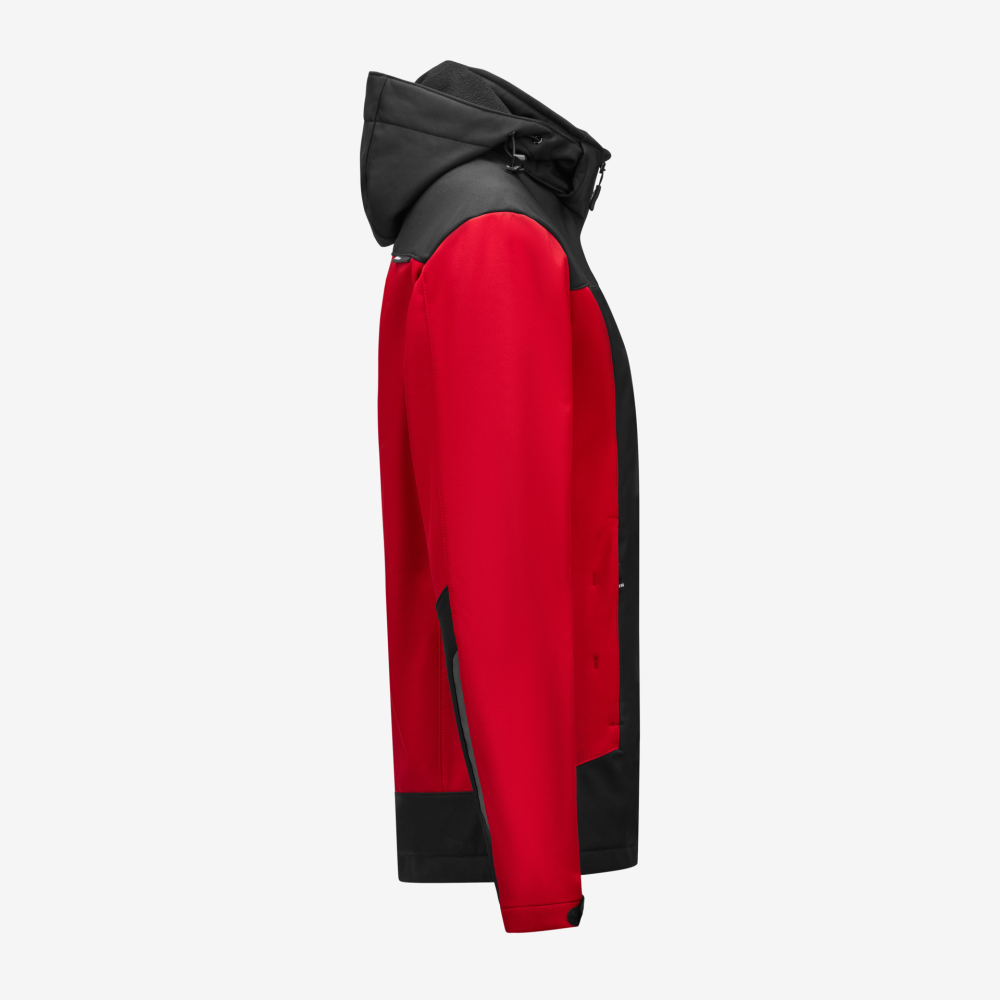 FHB JULIA Softshell-Jacke Damen, rot-schwarz, Gr. 2XL