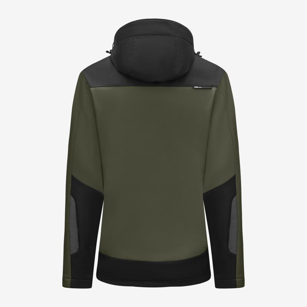 FHB JULIA Softshell-Jacke Damen, oliv-schwarz, Gr. M