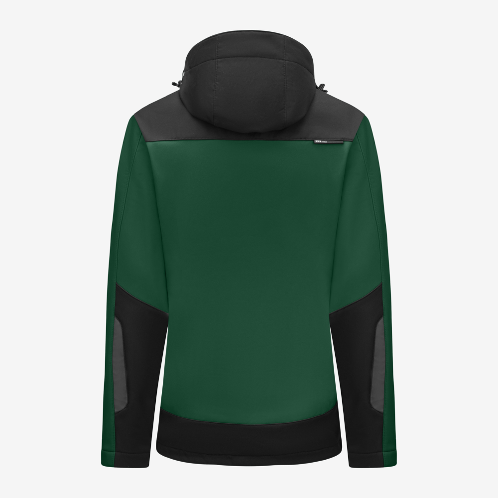 FHB JULIA Softshell-Jacke Damen, grün-schwarz, Gr. XL