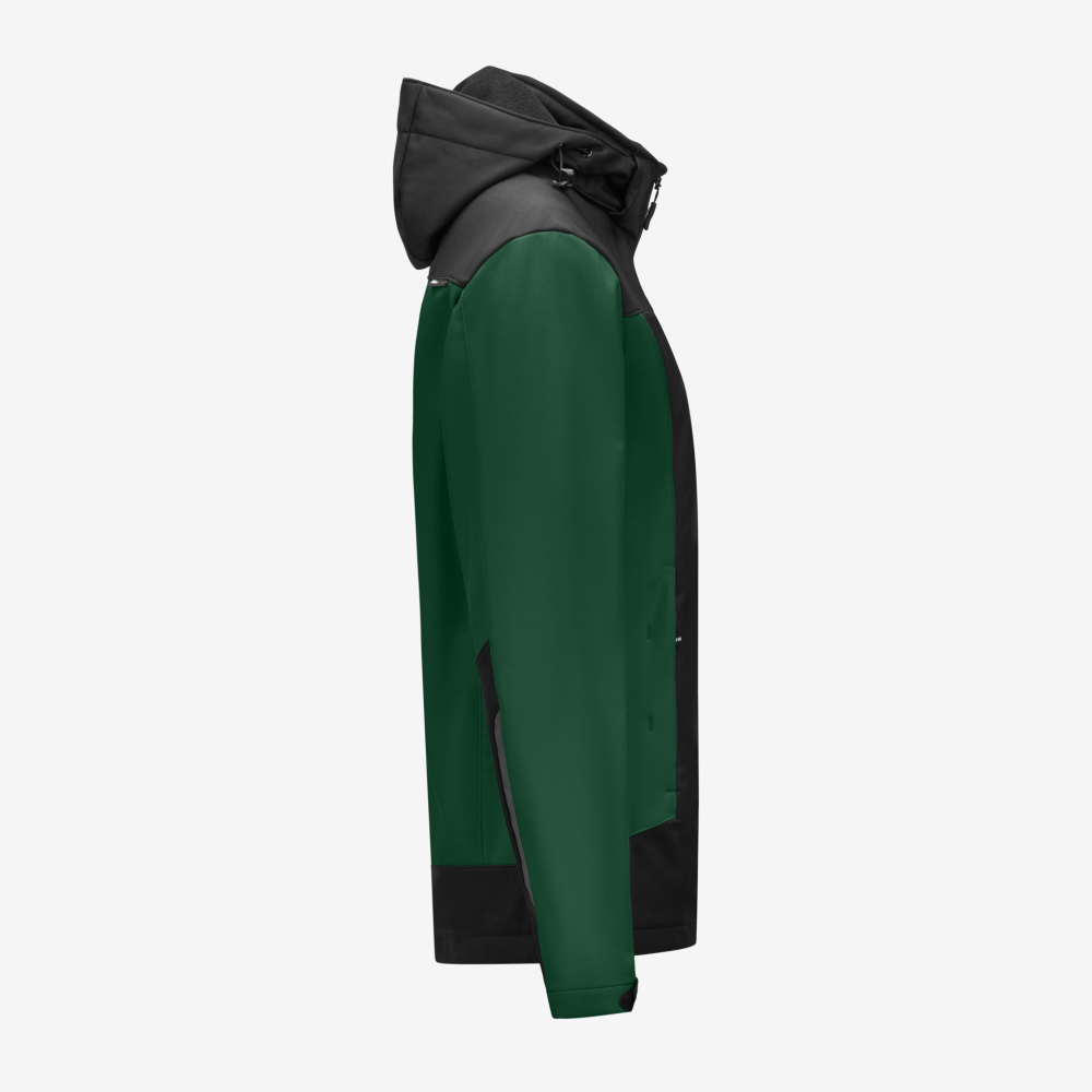 FHB JULIA Softshell-Jacke Damen, grün-schwarz, Gr. XL