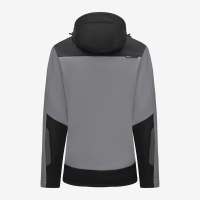 FHB JULIA Softshell-Jacke Damen, grau-schwarz, Gr. 2XL