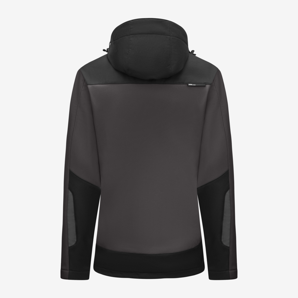 FHB JULIA Softshell-Jacke Damen, anthrazit-schwarz, Gr. XL