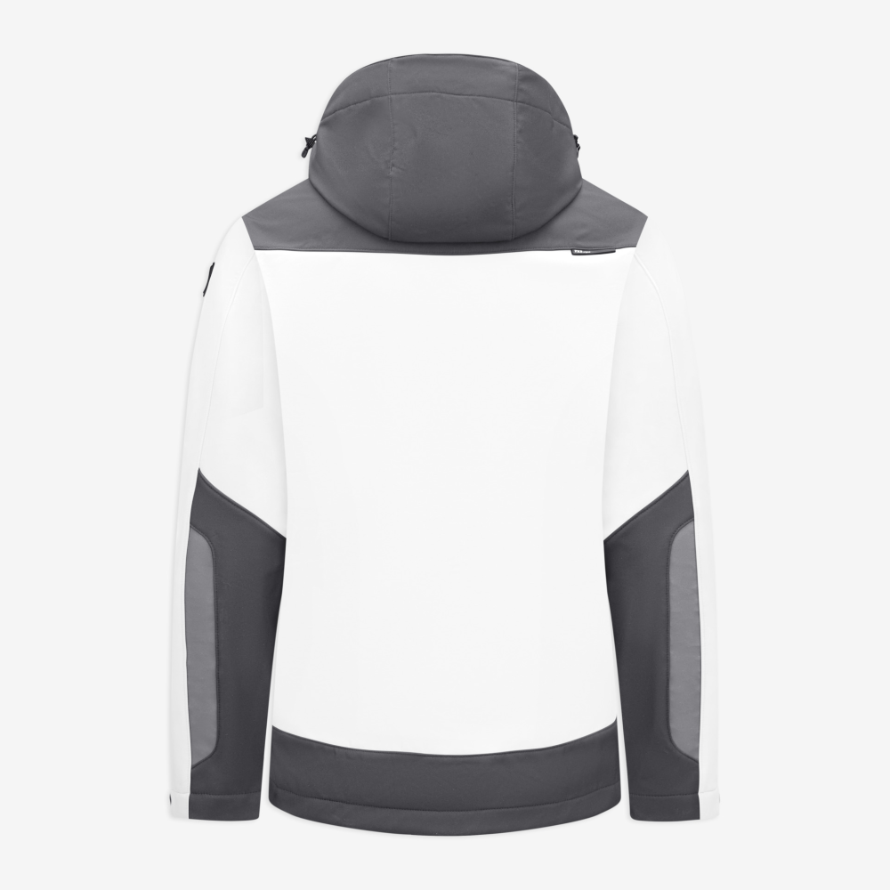 FHB JANNIK Softshelljacke, weiss-anthrazit, Gr. 2XL