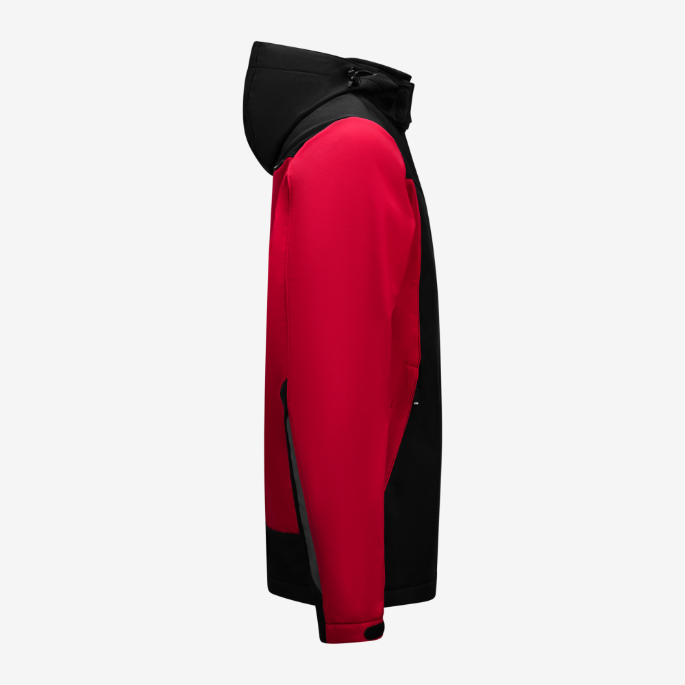 FHB JANNIK Softshelljacke, rot-schwarz, Gr. L