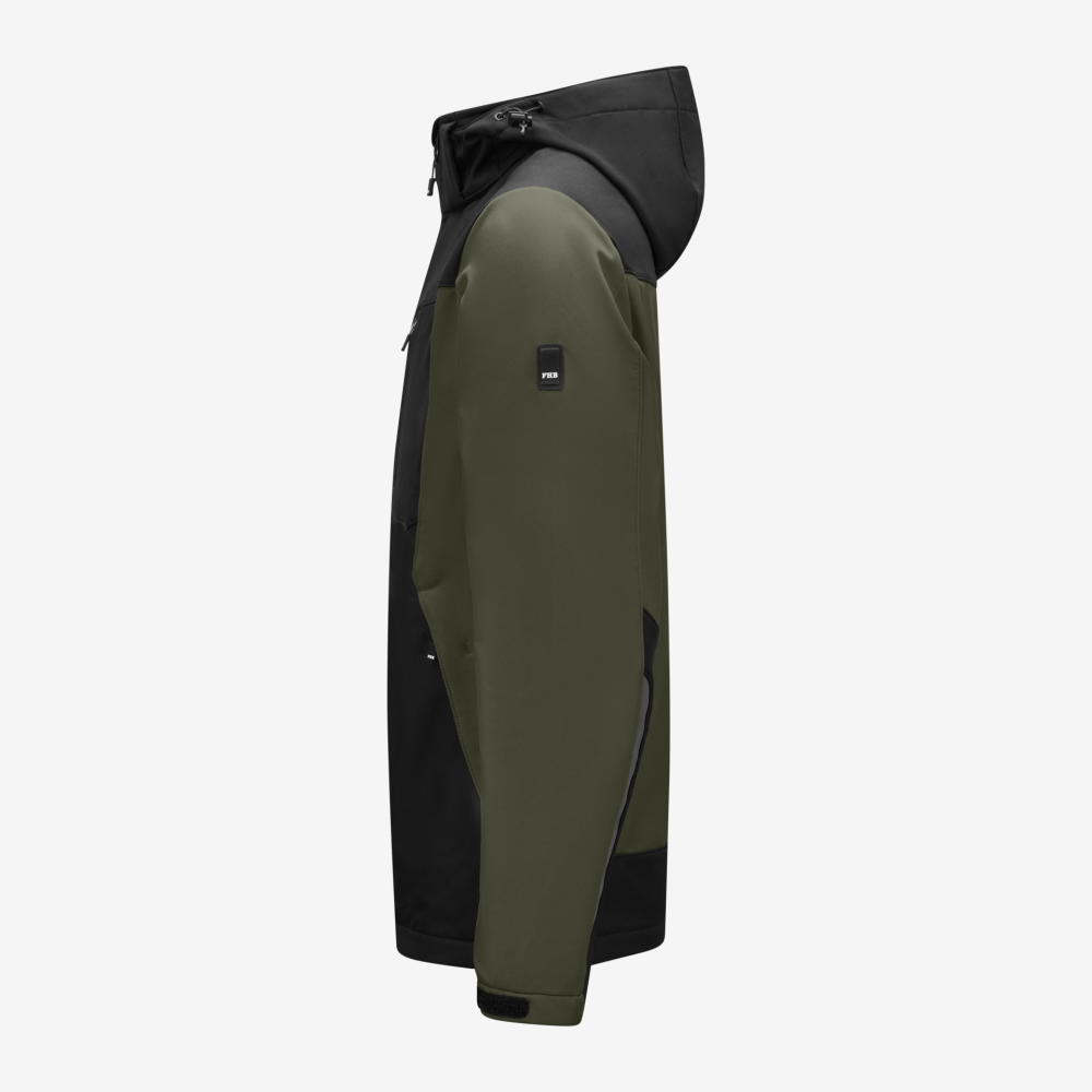 FHB JANNIK Softshelljacke, oliv-schwarz, Gr. 5XL