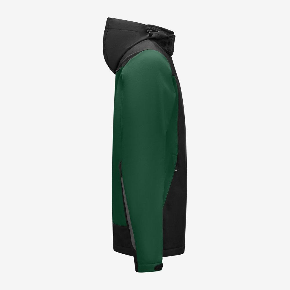 FHB JANNIK Softshelljacke, grün-schwarz, Gr. 3XL