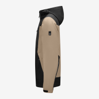 FHB JANNIK Softshelljacke, beige-schwarz, Gr. 5XL