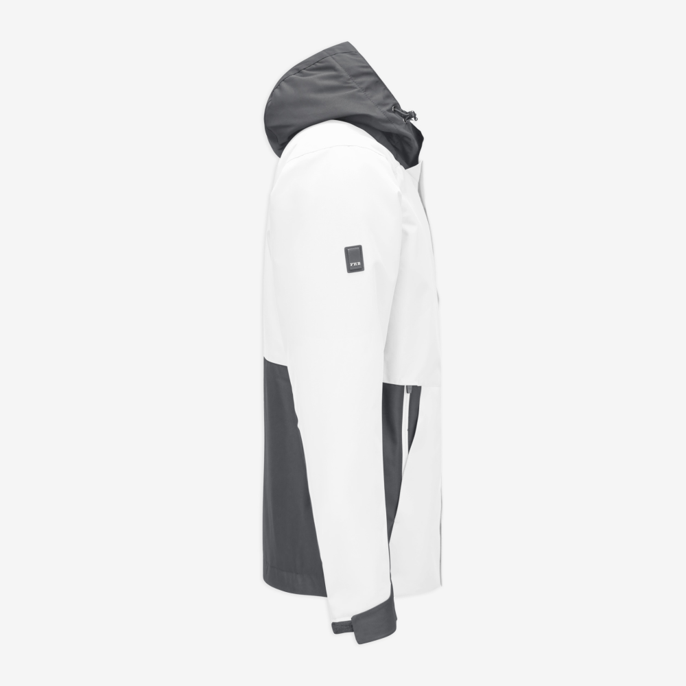 FHB GEORG Arbeitsjacke Primaloft, weiss-anthrazit, Gr. 5XL