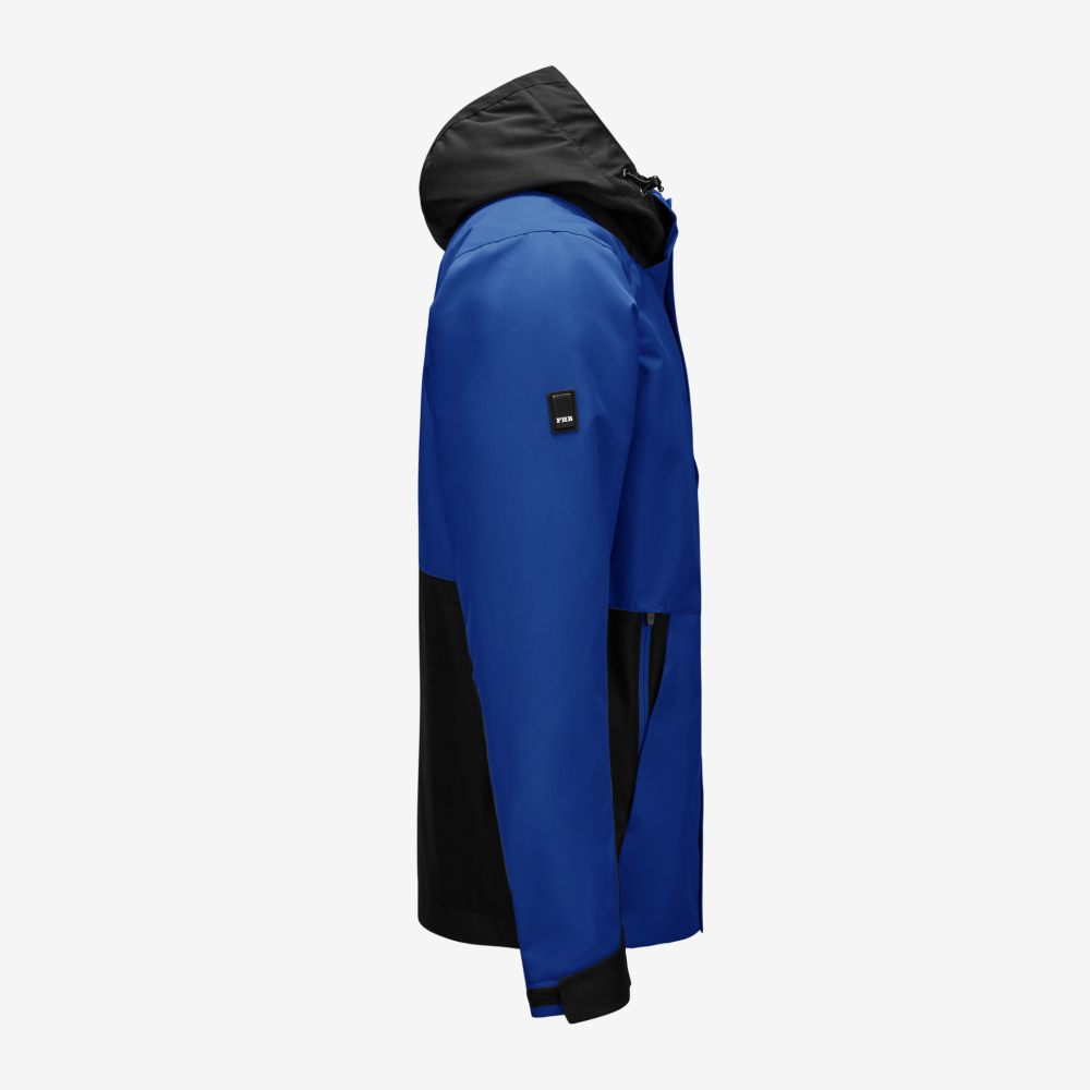 FHB GEORG Arbeitsjacke Primaloft, royalblau-schwarz, Gr. 4XL