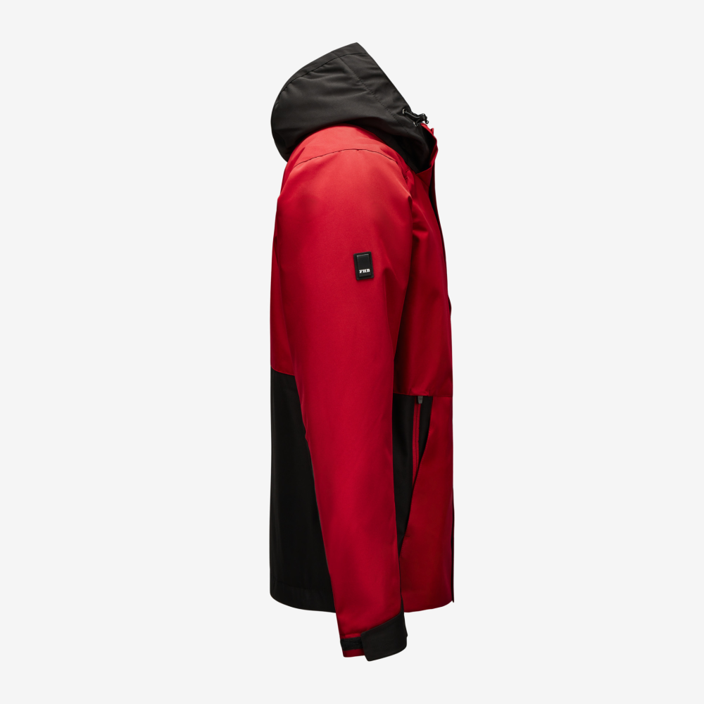 FHB GEORG Arbeitsjacke Primaloft, rot-schwarz, Gr. 5XL