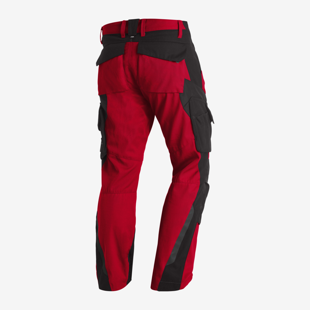 FHB FLORIAN Arbeitshose, rot-schwarz, Gr. 102