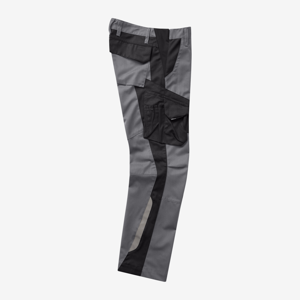 FHB FABIAN Arbeitshose, grau-schwarz, Gr. 25
