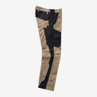 FHB FABIAN Arbeitshose, beige-schwarz, Gr. 64