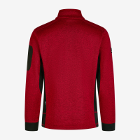 FHB CHRISTOPH Strick-Fleece-Jacke, rot-schwarz, Gr. 2XL