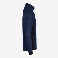 FHB CHRISTOPH Strick-Fleece-Jacke, marine-schwarz, Gr. L