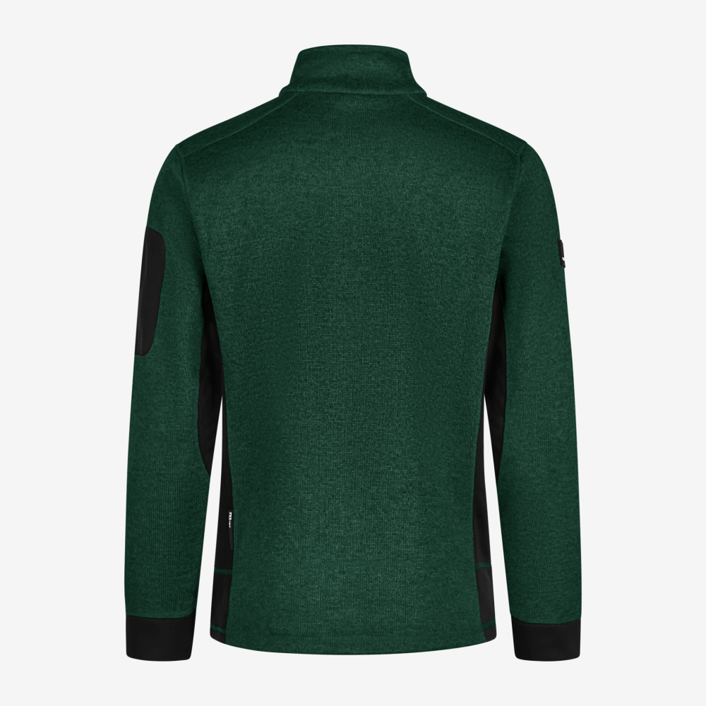 FHB CHRISTOPH Strick-Fleece-Jacke, grün-schwarz, Gr. XL